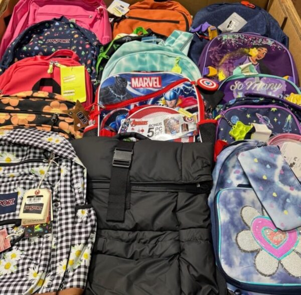 wholesale branded backpack pallet